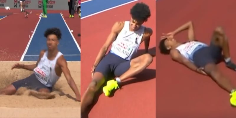 Furlani, che sfortuna: si fa male e si ritira dopo il primo salto agli Europei di Birmingham