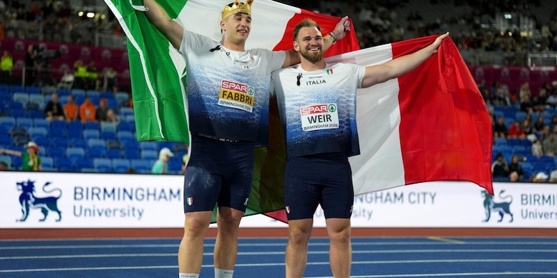 Storica doppietta per l'Italia nel lancio del peso: Fabbri e Weir vincono oro e argento a Birmingham