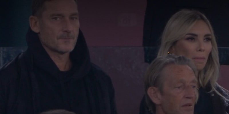 Totti torna all'Olimpico con Noemi per Roma-Real Madrid: emozioni da Champions