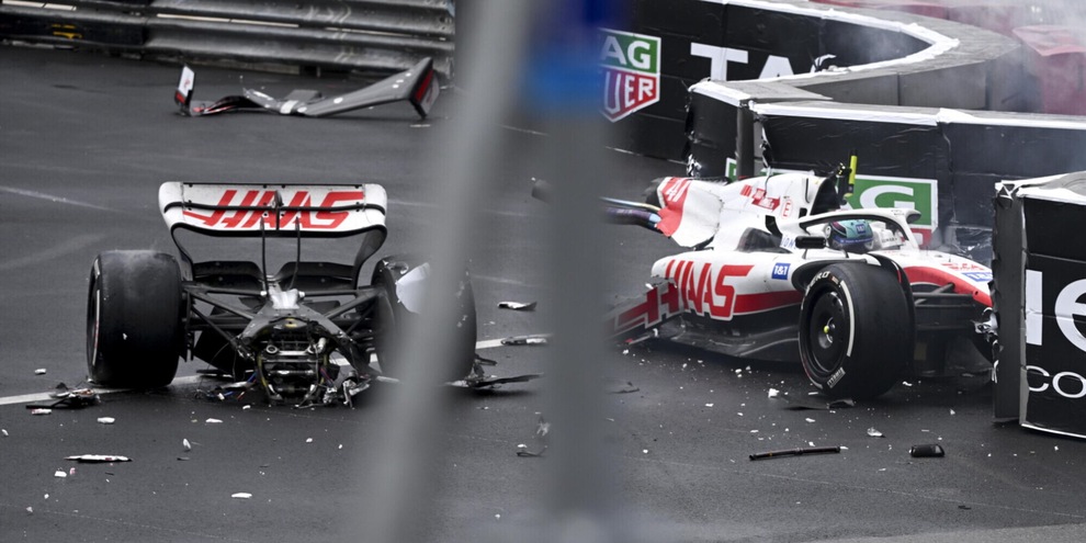 F1, paura per Mick Schumacher a Monaco: Haas spezzata a metà