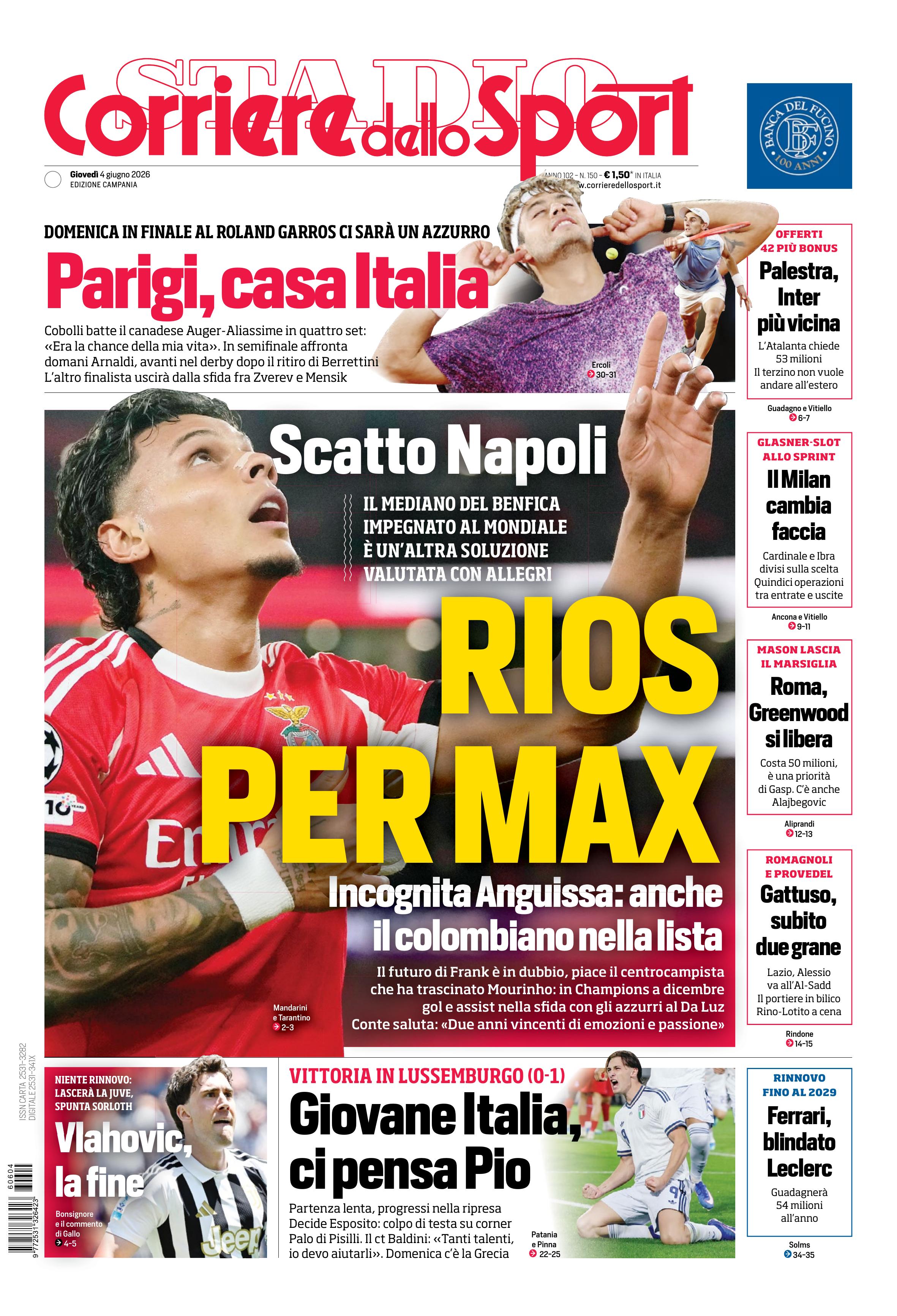 Scudetto Napoli, fila alle edicole per acquistare il Corriere dello Sport -Stadio