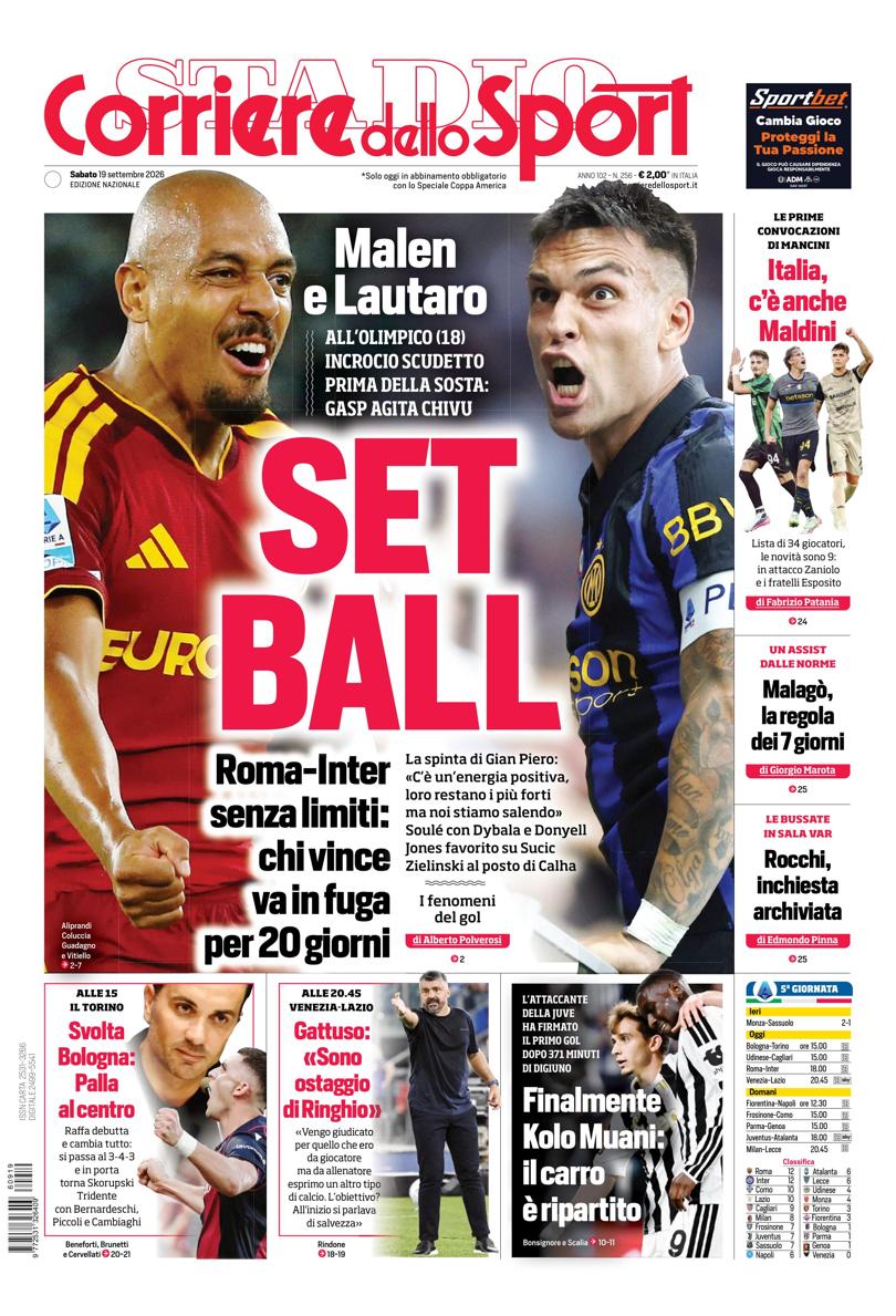https://cdn.corrieredellosport.it/next/img/edizioni/cds/prima-pagina-naz-810x1189.jpg La prima pagina del Corriere dello sport