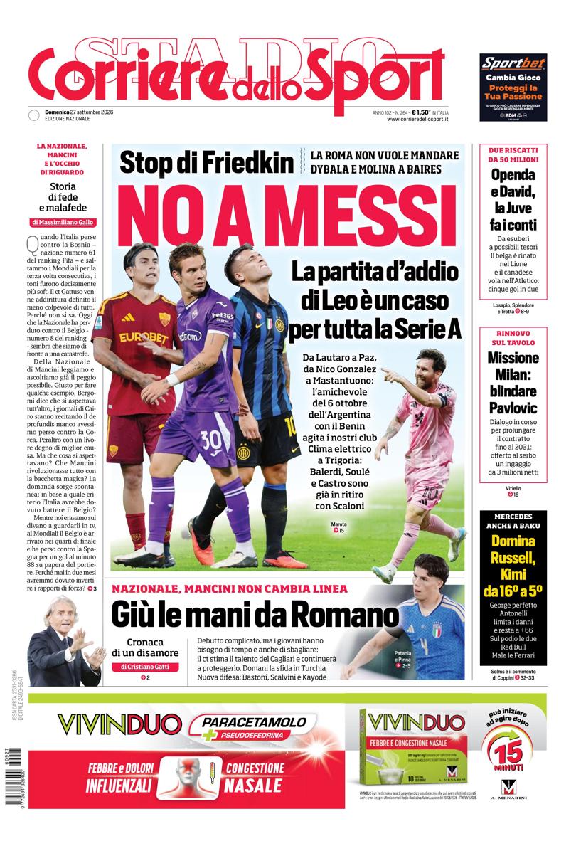 https://cdn.corrieredellosport.it/next/img/edizioni/cds/prima-pagina-naz-810x1189.jpg La prima pagina del Corriere dello sport