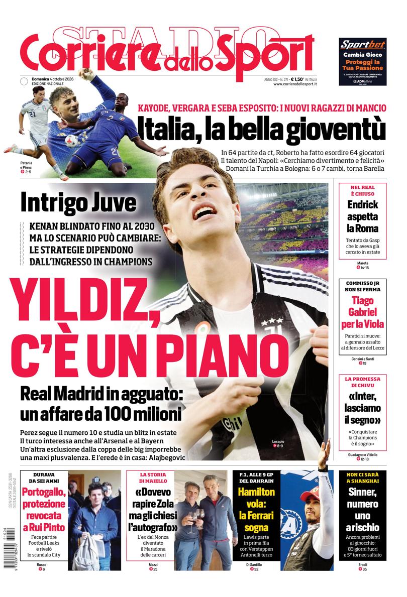 https://cdn.corrieredellosport.it/next/img/edizioni/cds/prima-pagina-naz-810x1189.jpg La prima pagina del Corriere dello sport